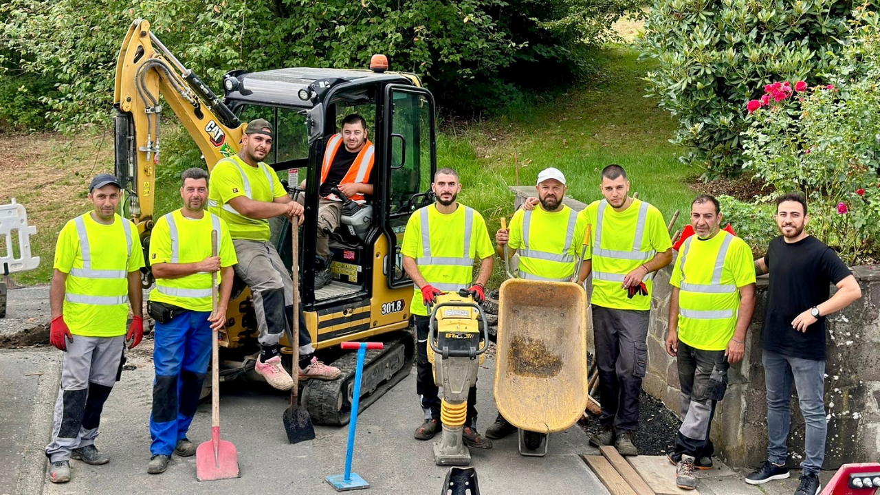 Unser Team auf der Baustelle